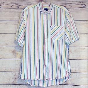 Multi color men’s button down shirt